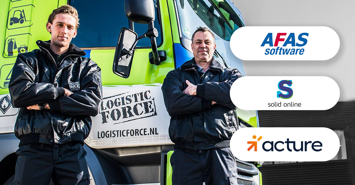 HR service provider Logistic Force saves one FTE of administrative actions with Connector between AFAS and Acture