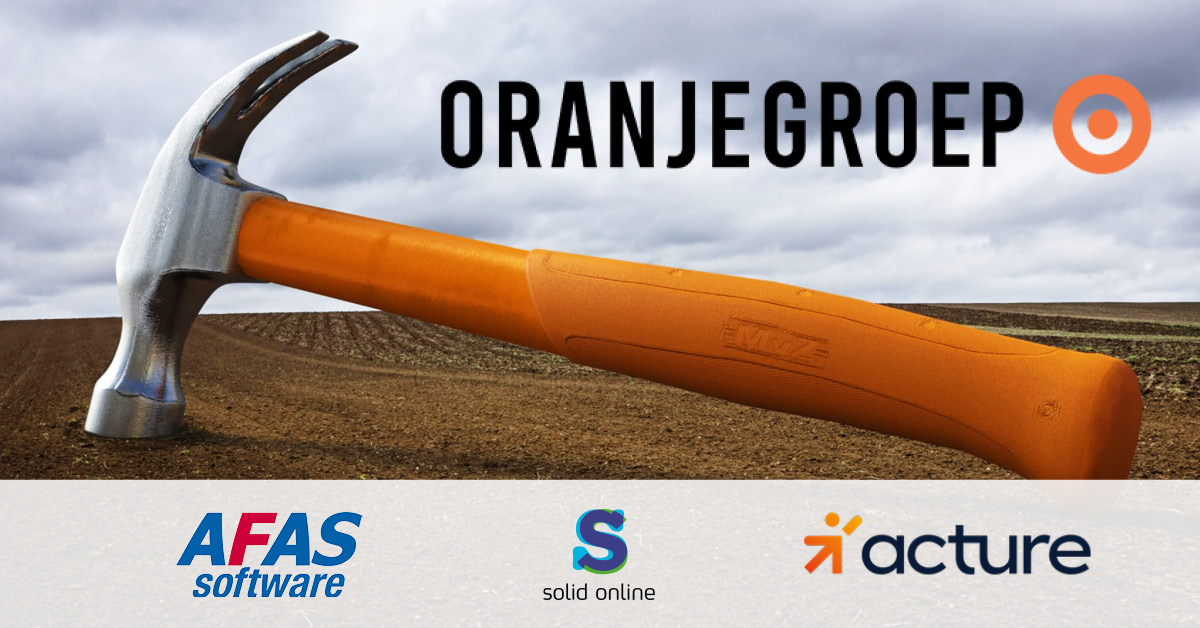Oranjegroep, agent for crafters, chooses Connector between AFAS and Acture