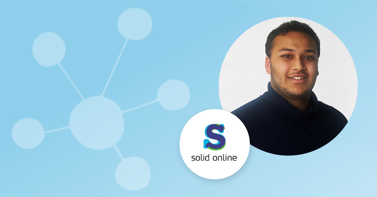 Ashvin, stagiair Information Security Management op zijn plek bij Solid
